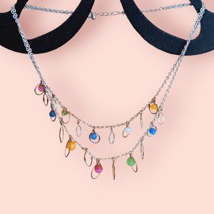 Lia Sophia Double strand necklace